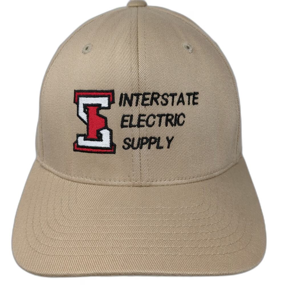 Port Authority Interstate Electric Supply Hat Baseball Cap Beige XL Fitted IES